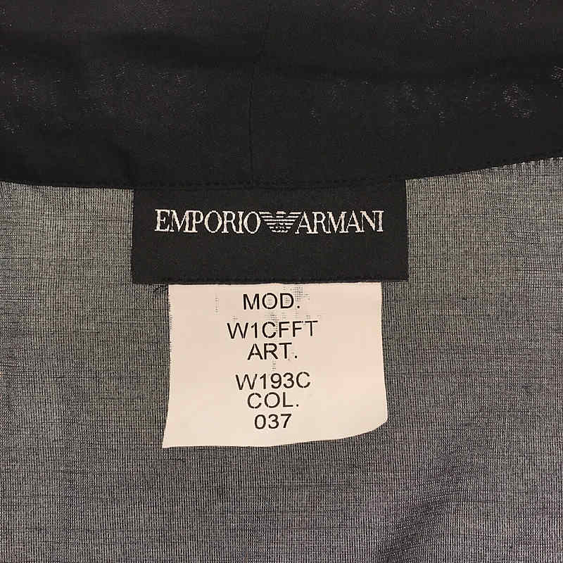 EMPORIO ARMANI / エンポリオアルマーニ コットン ノーカラー ジャケット