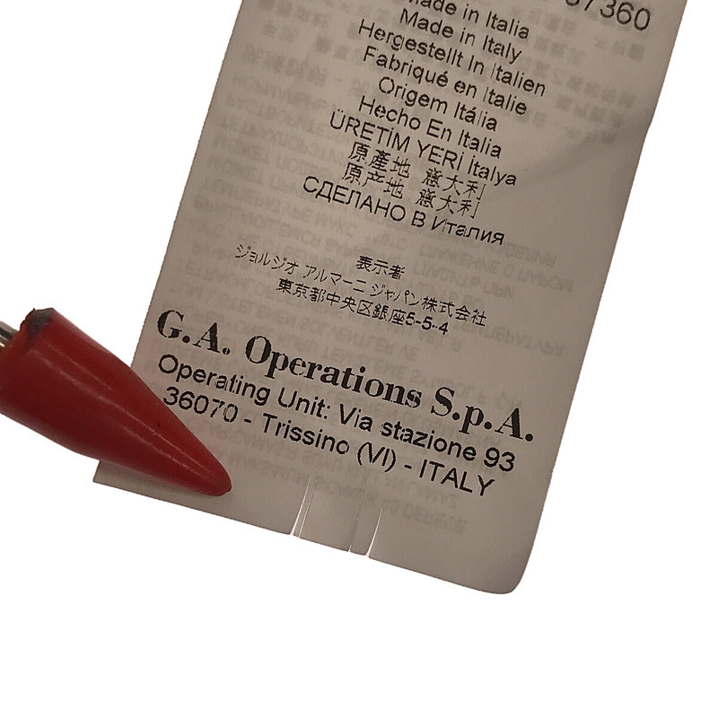 EMPORIO ARMANI / エンポリオアルマーニ コットン ノーカラー ジャケット