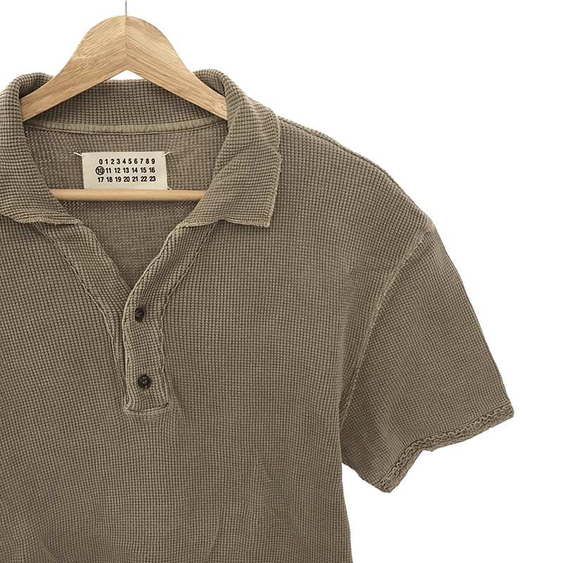 Martin Margiela / マルタンマルジェラ 製品染め サーマル ポロシャツ