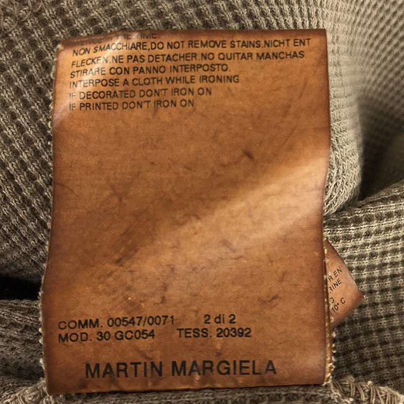 Martin Margiela / マルタンマルジェラ 製品染め サーマル ポロシャツ