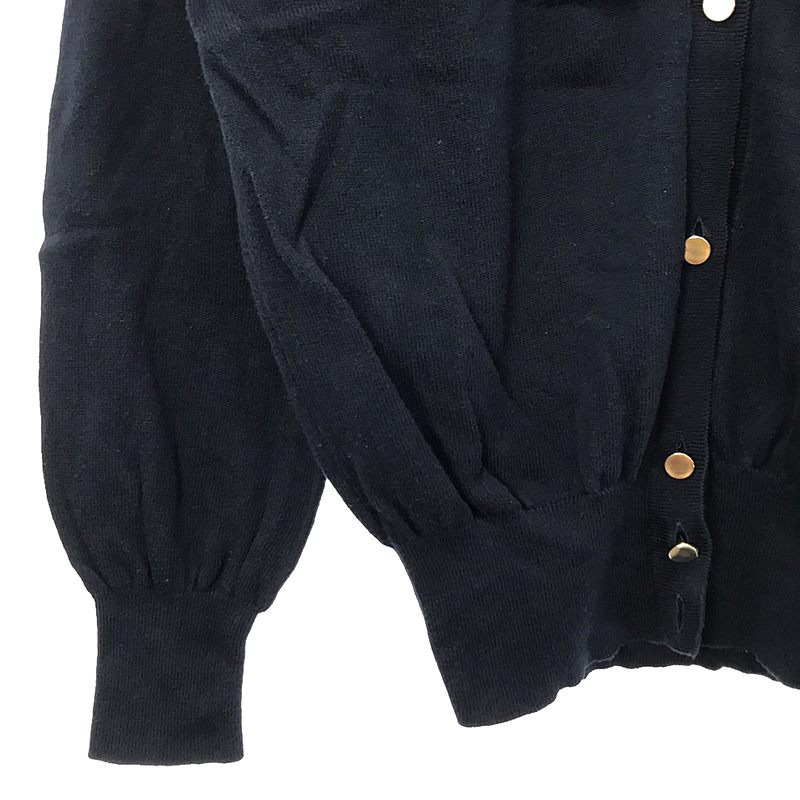 MAISON KITSUNE / メゾンキツネ コットン ワッペン メタルボタン クルーネックカーディガン