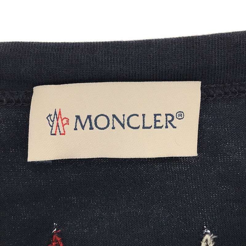 MONCLER / モンクレール MAGLIA GIROCOLLO ロゴプリント 刺しゅう ロングスリーブ Tシャツ
