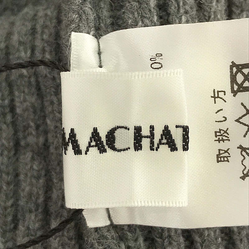 MACHATT マチャット　クーマラムウールブースター　グレー グレー アウトレット ストアファッション - machatt マチャット クーマ