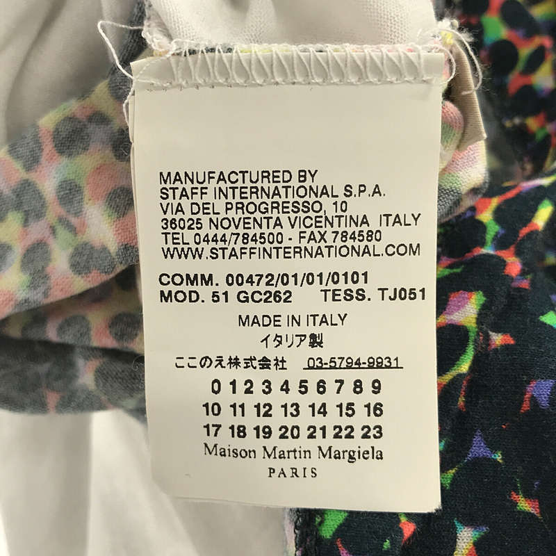 Maison Martin Margiela / メゾンマルタンマルジェラ Exclusive Fabric ここのえ 総柄 モザイクアート レーヨン Tシャツ