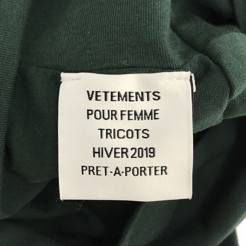 VETEMENTS / ヴェトモン インサイドアウト タートルネック ロングスリーブカットソー