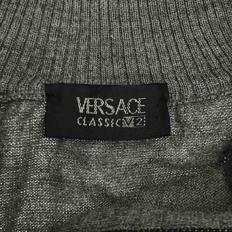 VERSACE / ヴェルサーチ メリノウール ハーフジップニット