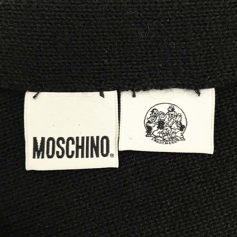 MOSCHINO / モスキーノ ×POPEYE オリーブ柄 ウールマフラー