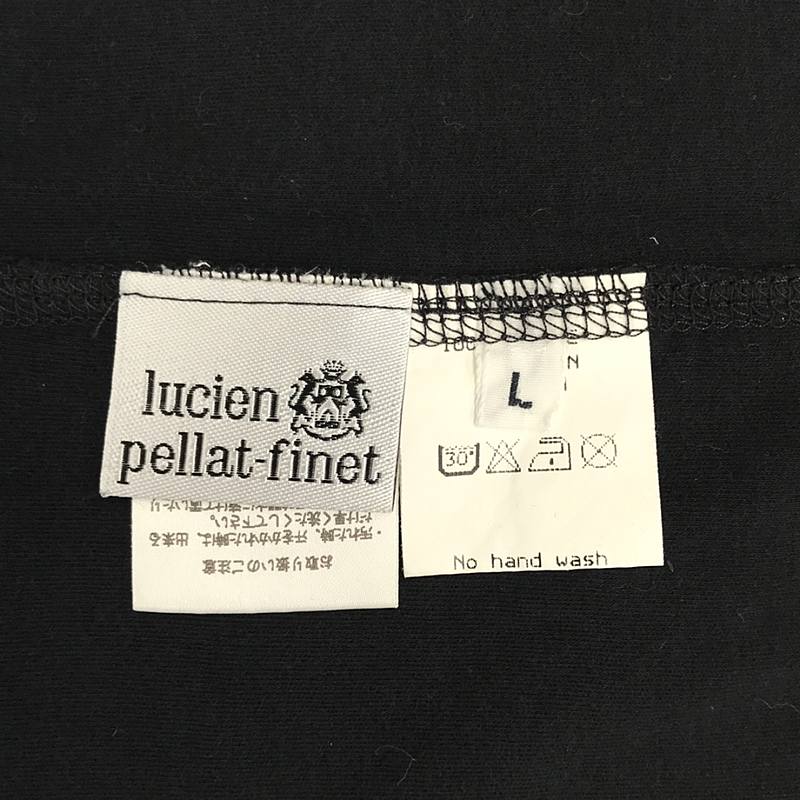 lucien pellat-finet / ルシアンペラフィネ ドクロ スカル ストレッチ クルーネック ポケットTシャツ カットソー