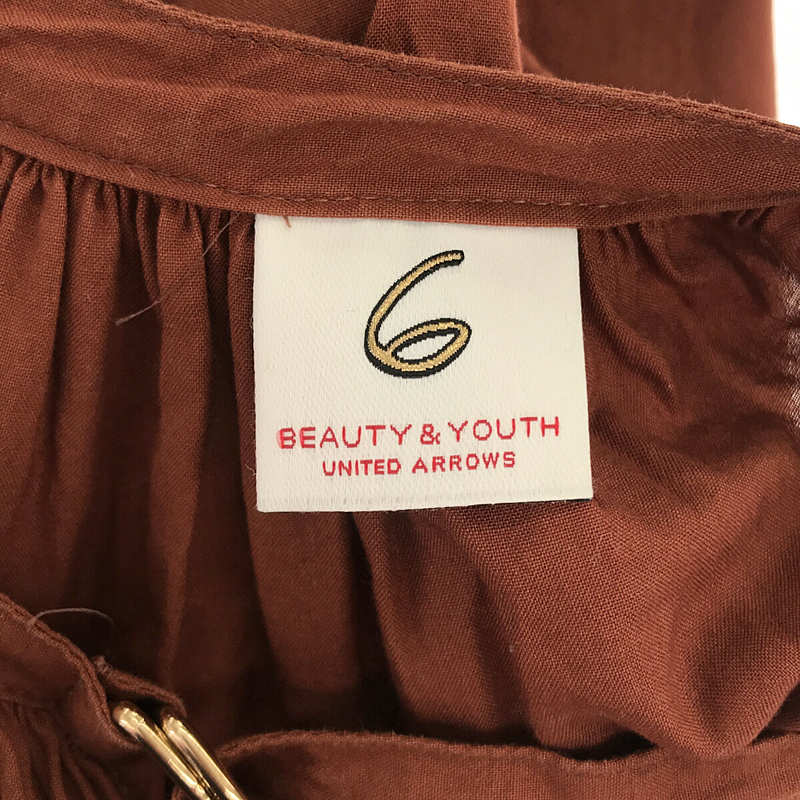 6(ROKU) BEAUTY&YOUTH / ロクビューティーアンドユース COTTON VOLUME ONE PIECE / コットン ボリューム ワンピース