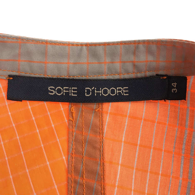 SOFIE D'HOORE / ソフィードール チェック スタンドカラーシャツワンピース