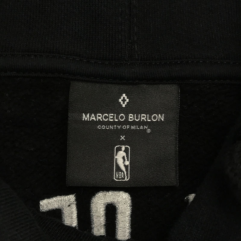 Marcelo Burlon / マルセロバーロン NBAコラボ ワッペン 刺しゅう プルオーバーパーカー