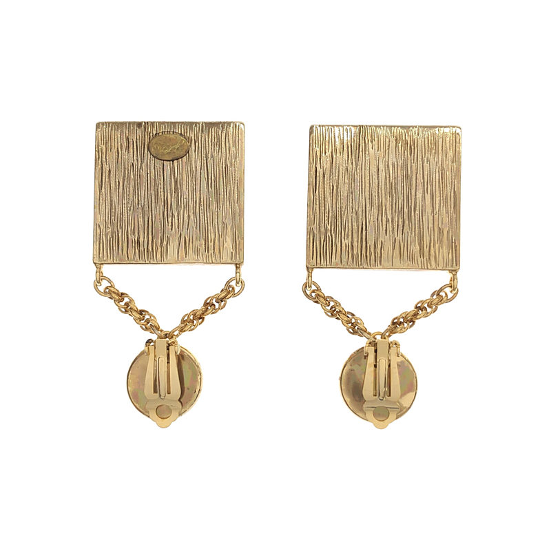 gren / グリン 2ペア チェーン装飾 イヤリング