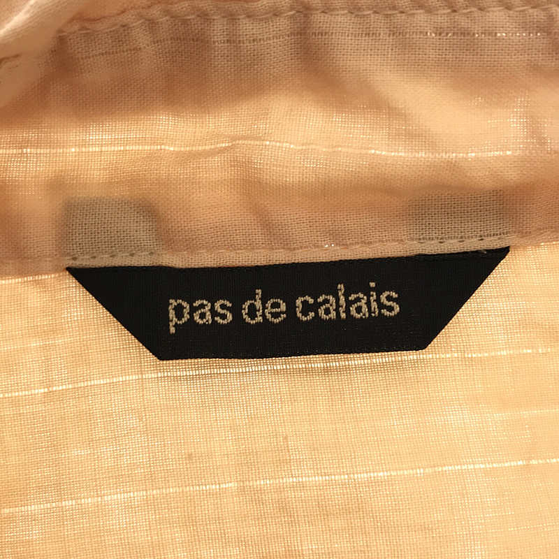 pas de calais / パドカレ ストライプ スタンダードカラーシャツ