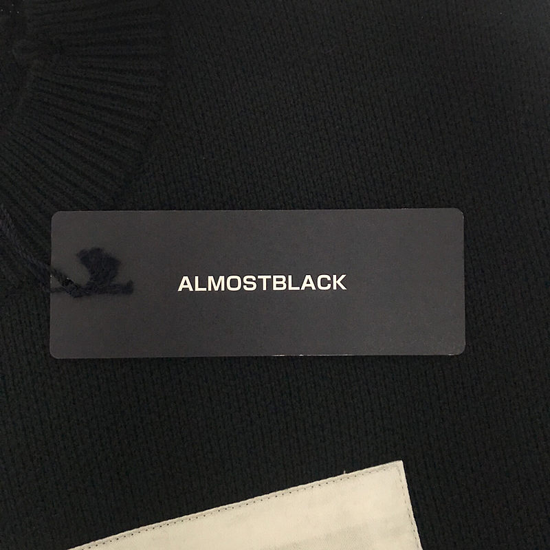 ALMOSTBLACK / オールモストブラック ダメージニットプルオーバー