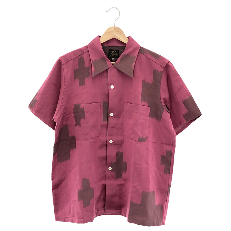 S/S One-Up Shirt -C/L Kimono Jq.- / コットンリネン オープンカラーシャツ