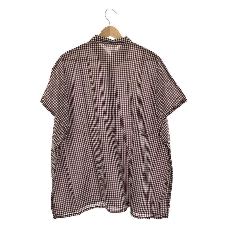 homspun / ホームスパン NEWギンガム Big プルオーバーブラウス シャツ