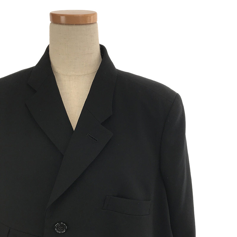 COMME des GARCONS COMME des GARCONS / コムコム アシンメトリー タック プリーツ ロングジャケット