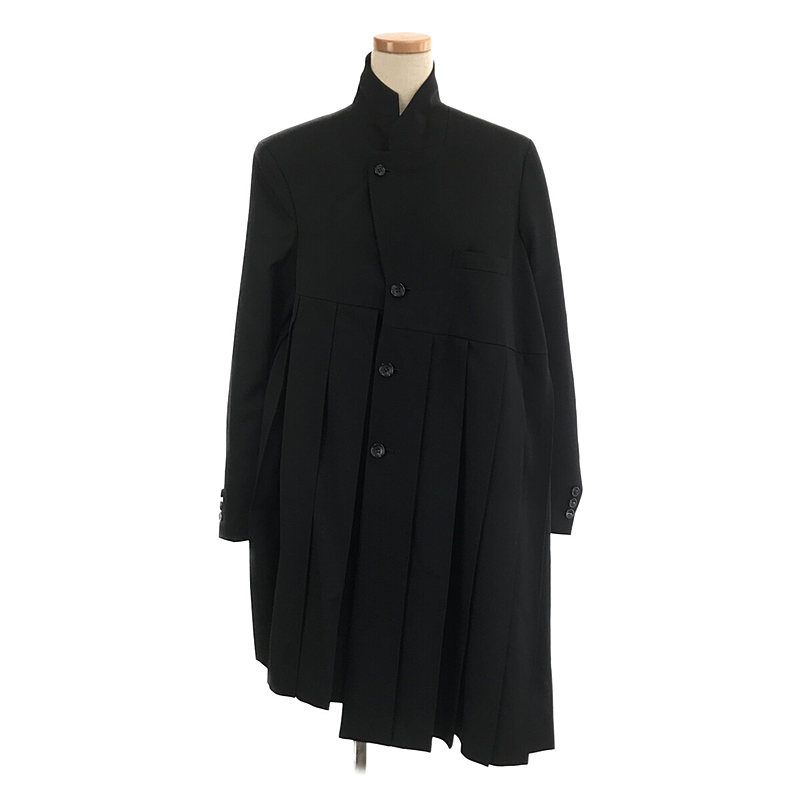 COMME des GARCONS COMME des GARCONS / コムコム アシンメトリー タック プリーツ ロングジャケット
