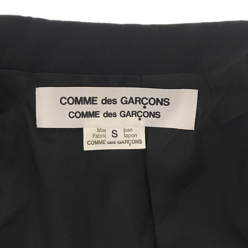 COMME des GARCONS COMME des GARCONS / コムコム アシンメトリー タック プリーツ ロングジャケット