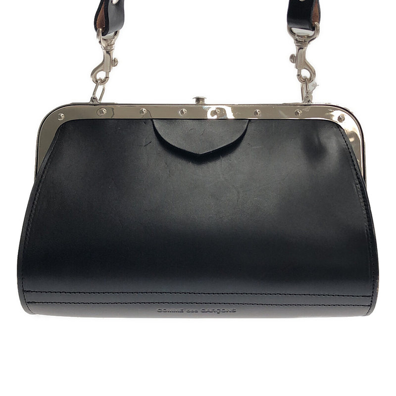 COMME des GARCONS / コムデギャルソン 牛革 カウレザー ガマ口 ショルダーバッグ