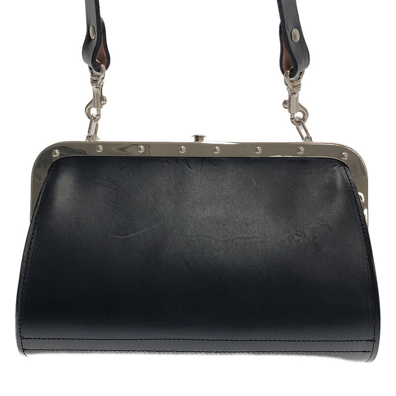 COMME des GARCONS / コムデギャルソン 牛革 カウレザー ガマ口 ショルダーバッグ