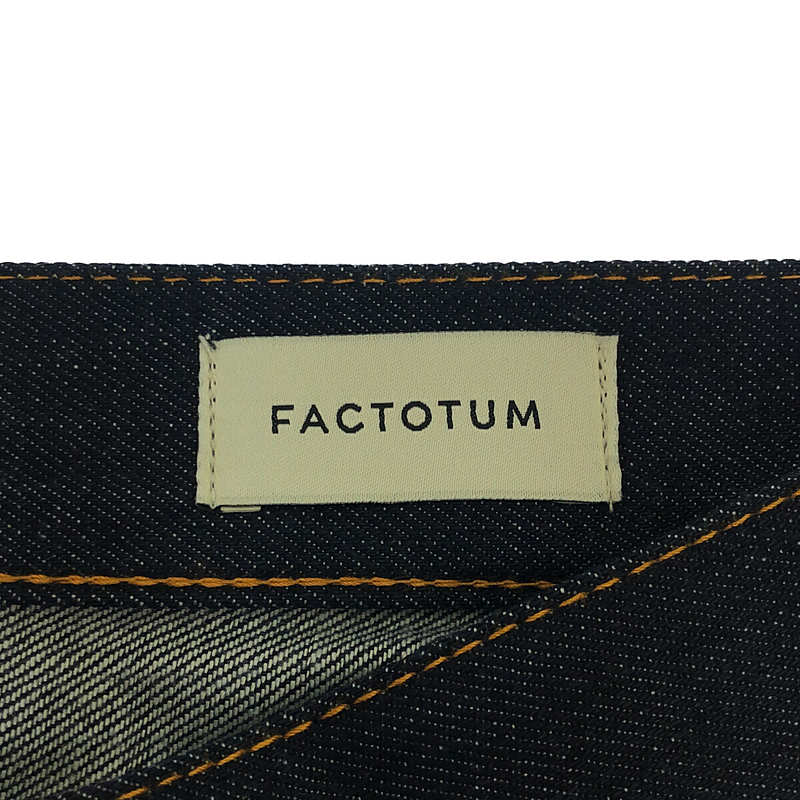 FACTOTUM / ファクトタム Rigid Denim Skinny 