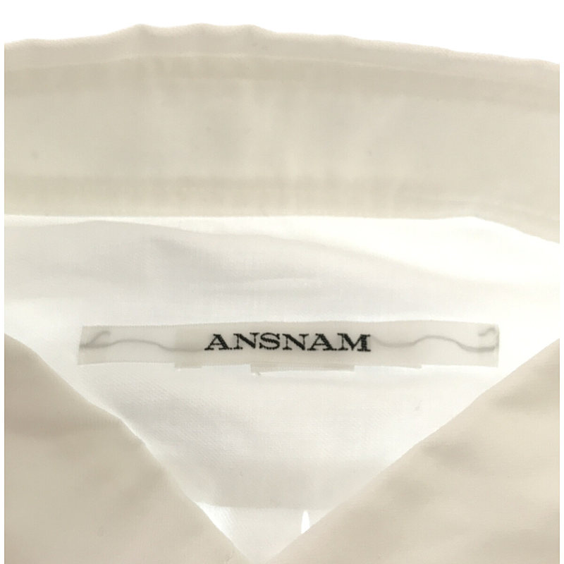 ANSNAM / アンスナム コットン レギュラーカラーシャツ