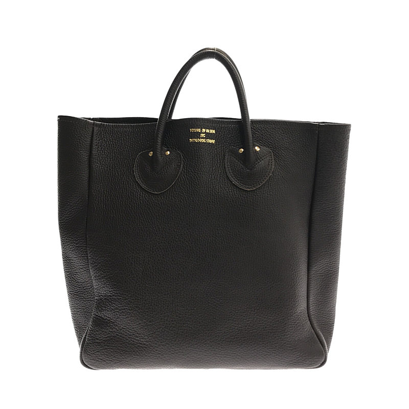 YOUNG&OLSEN / ヤングアンドオルセン EMBOSSED LEATHER TOTE BAG トートバッグ