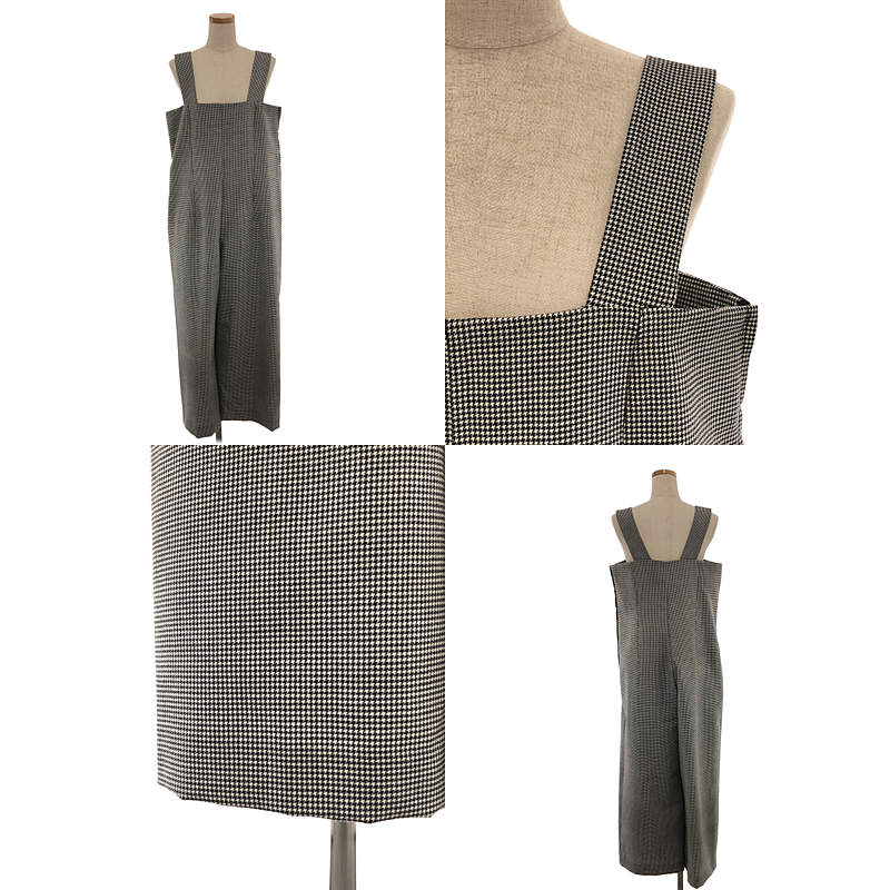 COMME des GARCONS COMME des GARCONS / コムコム セットアップ 千鳥格子 異素材 変形 ジャケット / ワイド サロペット