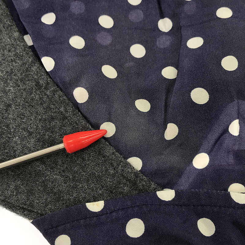 COMME des GARCONS COMME des GARCONS / コムコム 丸襟 ドット ウール切替 ワンピース