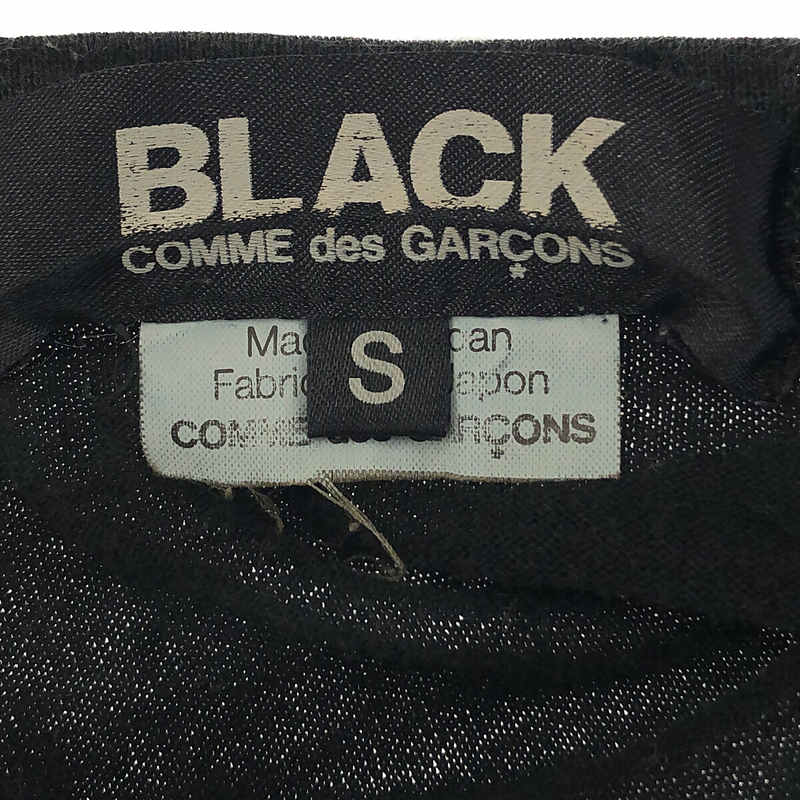 BLACK COMME des GARCONS / ブラックコムデギャルソン グラデーションボーダー ロングスリーブ Tシャツ