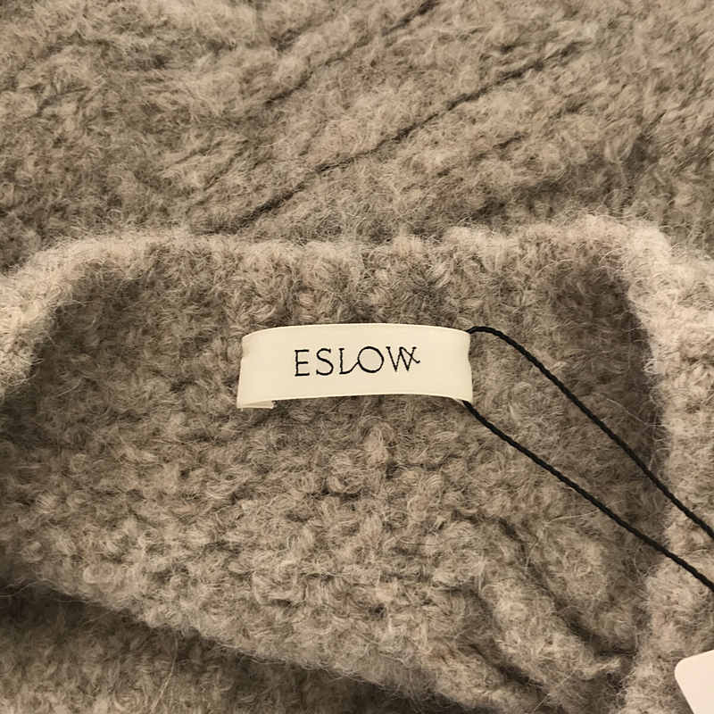 ESLOW / エスロー BIG CABLE SWEATER / アルパカ ウール ビッグケーブル セーター