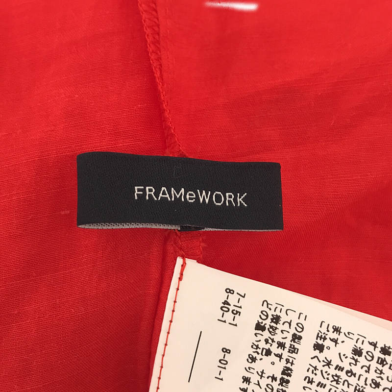 Framework / フレームワーク ラミー混タックスリーブブラウス