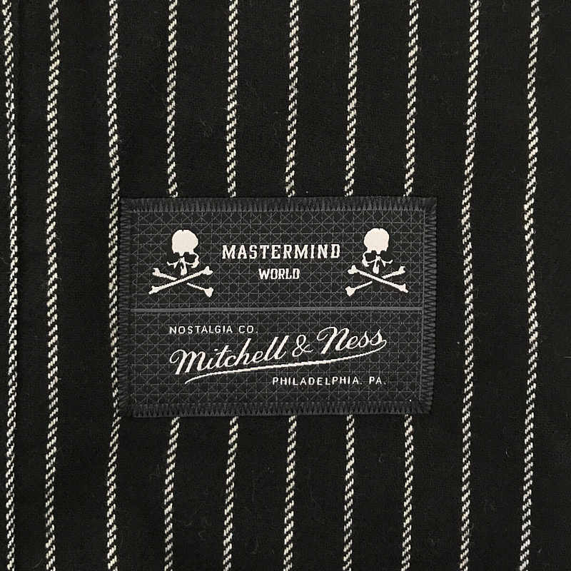 mastermind JAPAN / マスターマインドジャパン × MITCHELL&NESS AUTHENTIC WOOL JERSEY / ストライプ ベースボール シャツ