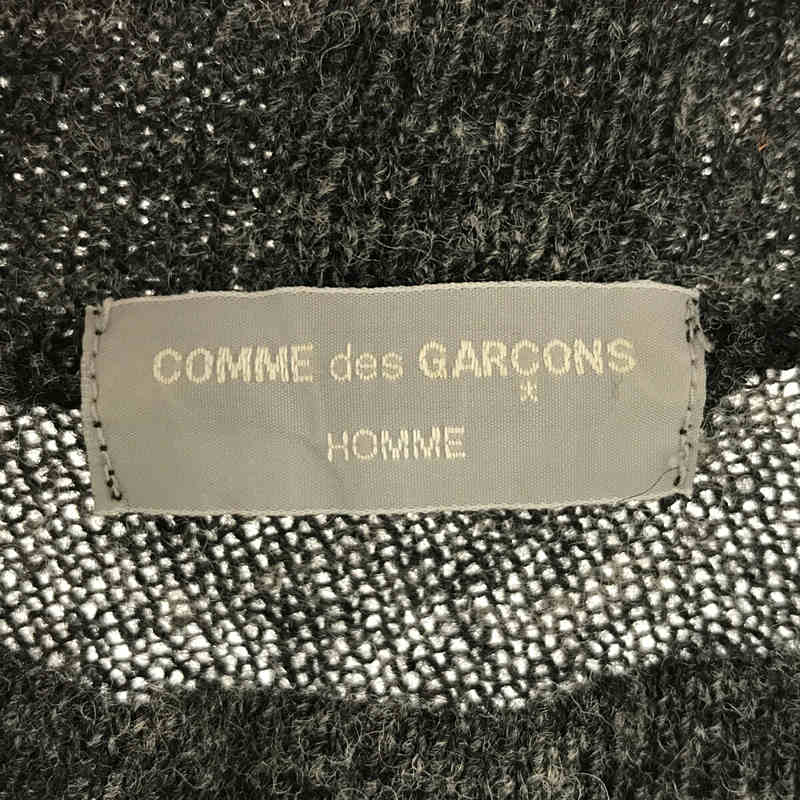 COMME des GARCONS HOMME / コムデギャルソンオム 90s 銀タグ 縮絨 ウール 斜向 モックネック ニット セーター