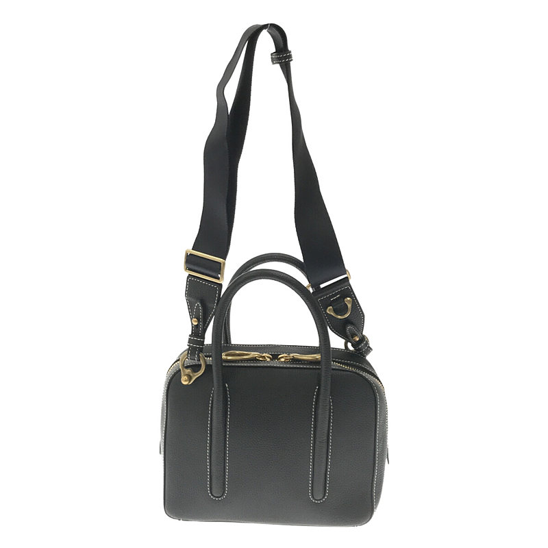 その他 × Demi-Luxe BEAMS ビームス 別注 ジョリー レザー ミニボストン ショルダー ハンド バッグ 保存袋有