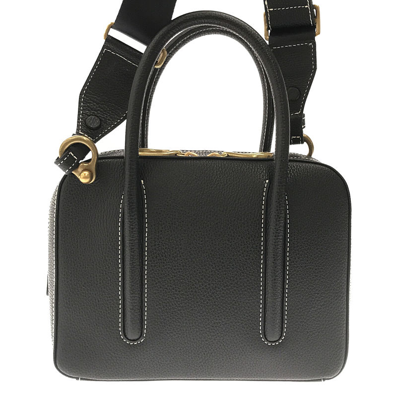 その他 × Demi-Luxe BEAMS ビームス 別注 ジョリー レザー ミニボストン ショルダー ハンド バッグ 保存袋有