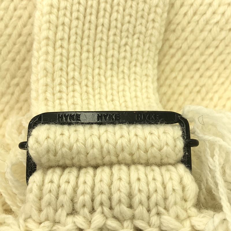 HYKE / ハイク Fringe Sweater Vest / ベルテッド フリンジ ニット ベスト