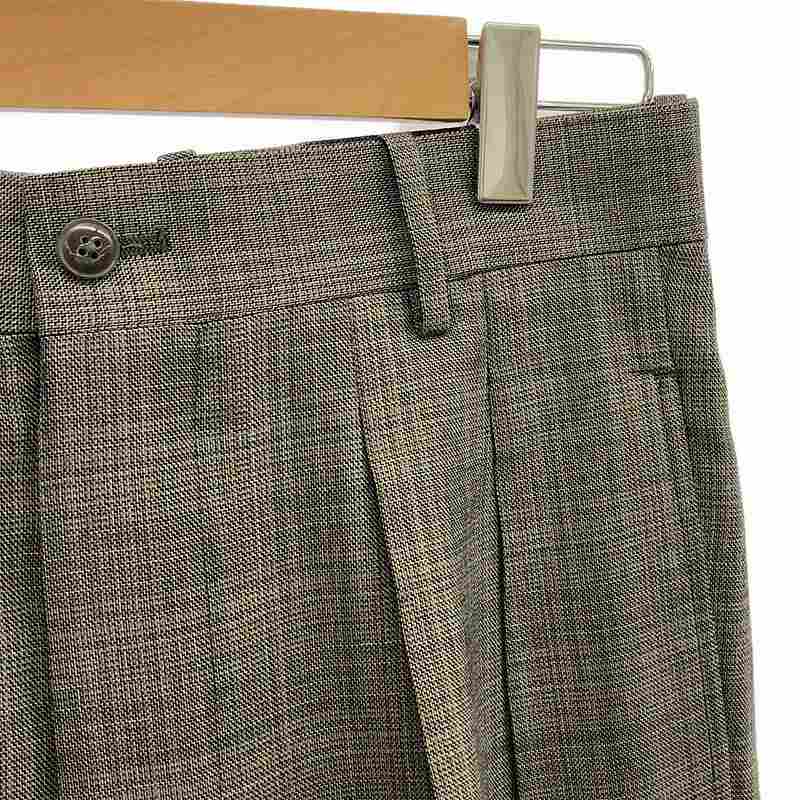 MAATEE&SONS / マーティー&サンズ 永遠スラックス WOOL MAT CHECK / 2タック パンツ