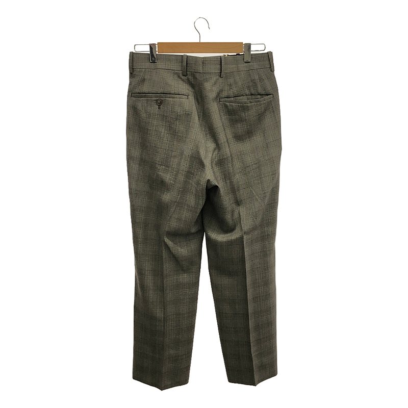 MAATEE&SONS / マーティー&サンズ 永遠スラックス WOOL MAT CHECK / 2タック パンツ