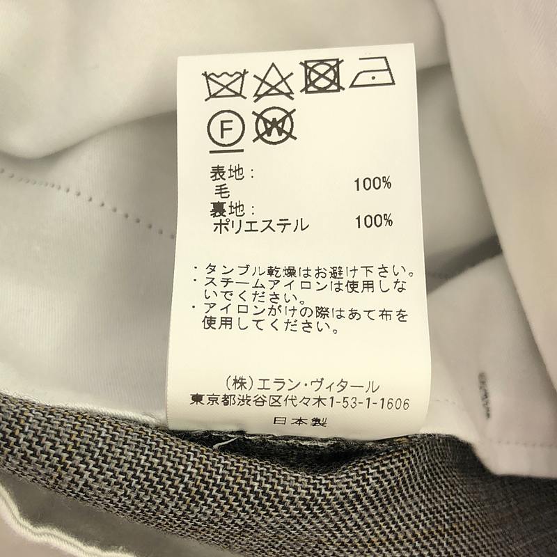 MAATEE&SONS / マーティー&サンズ 永遠スラックス WOOL MAT CHECK / 2タック パンツ