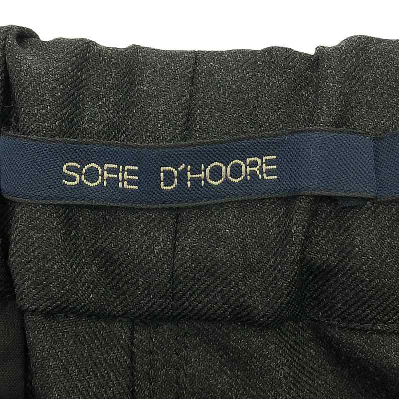 SOFIE D'HOORE / ソフィードール ウール イージー テーパードパンツ