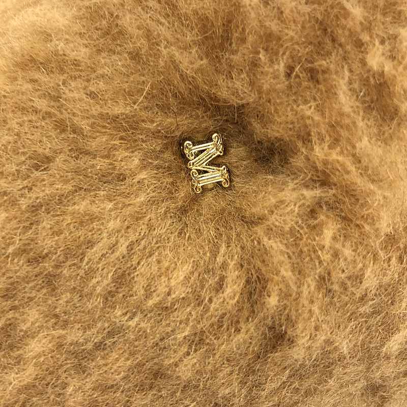 Max Mara / マックスマーラ テディベア ボア チャームロゴ ラウンドトゥ スリッポン ローファー