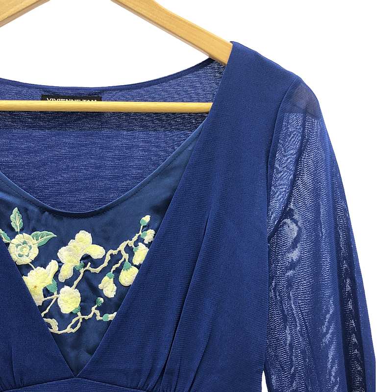 VIVIENNE TAM / ヴィヴィアンタム フローラル 刺しゅう ワンピース