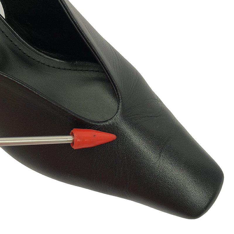 Mame Kurogouchi / マメクロゴウチ Curved Line Sling Back Heels / レザー ストラップ パンプス