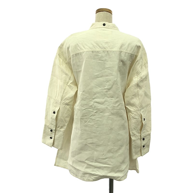 JIL SANDER / ジルサンダー フライフロント バンドカラー オーバー シャツ ブラウス
