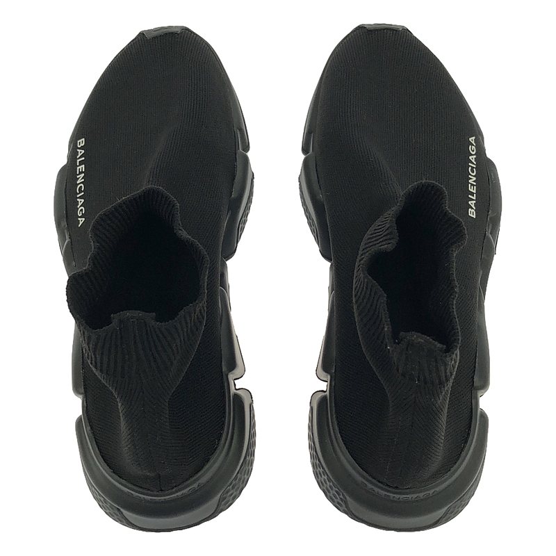 BALENCIAGA リサイクルニット スピード レースアップ スニーカー ホワイト の ウィメンズ Speed Recycled ニット スニーカー