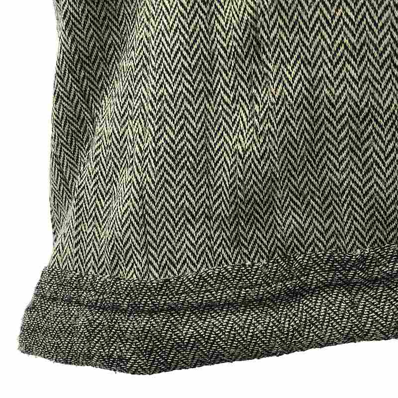 Y's / ワイズヨウジヤマモト ヘリンボーン カットオフ カットソー