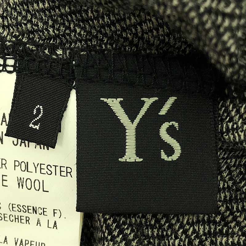 Y's / ワイズヨウジヤマモト ヘリンボーン カットオフ カットソー