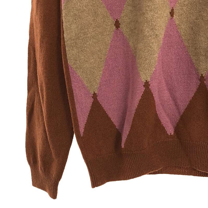 BALLANTYNE / バランタイン カシミヤ100 タートルネック インターシャニット